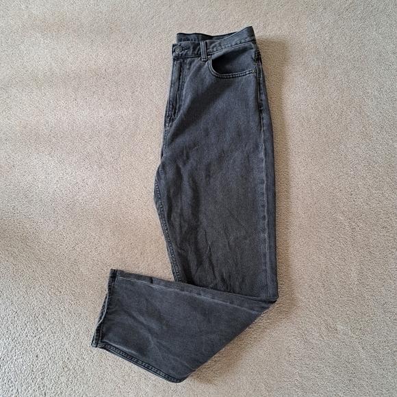 American Eagle Jeans Women's Size 10 Mom Jean Grey Denim High Rise - Picture 13 of 13